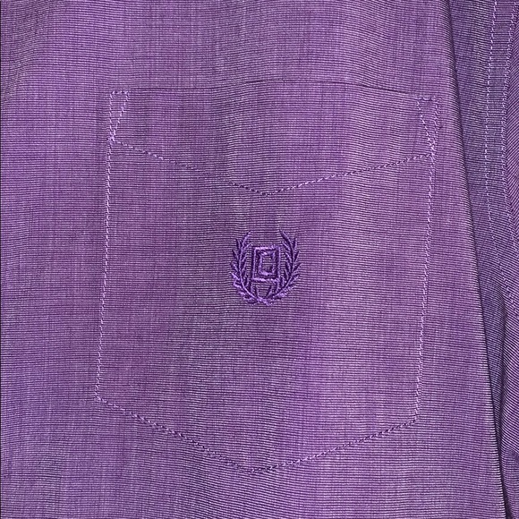 Chaps Purple Button Up - Picture 2 of 6